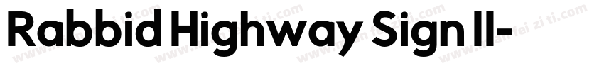 Rabbid Highway Sign II字体转换